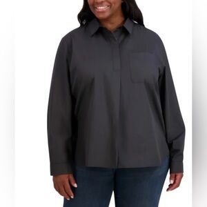 French Connection Women's Black Long Sleeve Top XXL